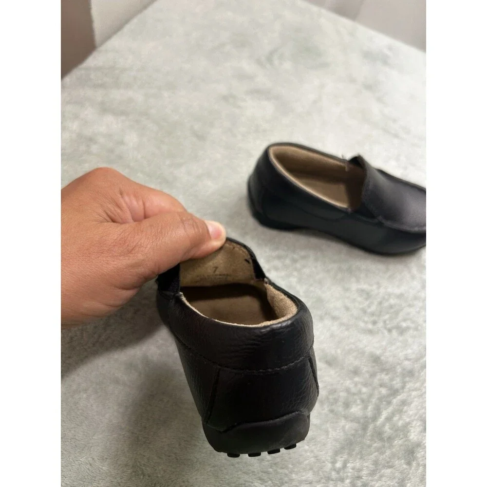 The Children’s Place Toddler Boys Black Slip-On Loafers Size 7